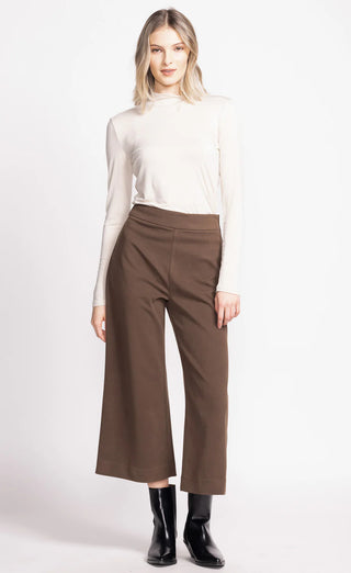 Nadia Wide Leg Pants in Brown