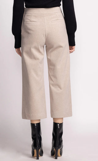 Nadia Wide Leg Pants in Beige