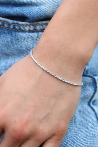 Sterling Silver Tennis Bracelet