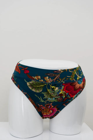 Bamboo Thong in Teal Fantasy