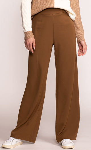 Light Gray The Liliana Pants in Earthen Brown