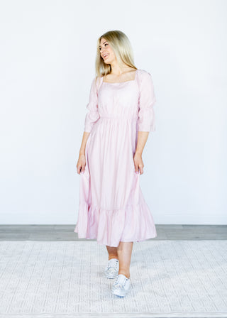 Louise Dress in Petal Pink