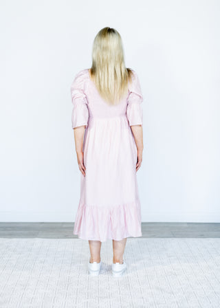 Louise Dress in Petal Pink