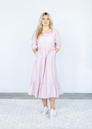 Louise Dress in Petal Pink