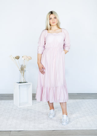 Louise Dress in Petal Pink