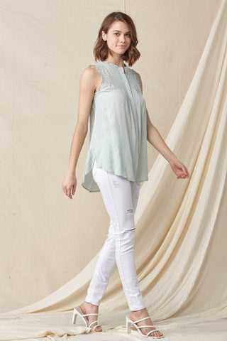 Light Gray Millie Mint Top