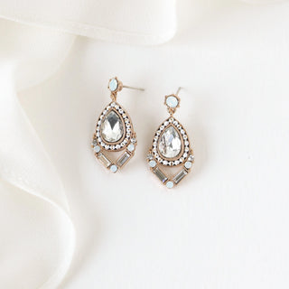 Nadia Drop Crystal Earrings