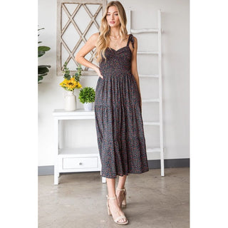 Gray New Romantics Midi Dress