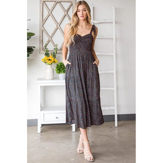 Gray New Romantics Midi Dress