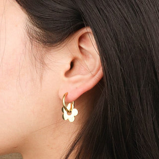 Petal Hoop Earrings