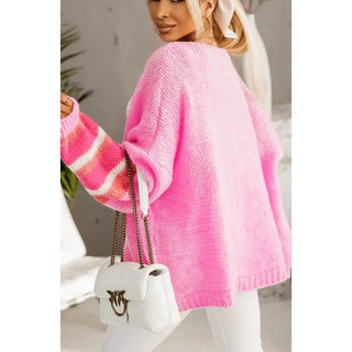 Gray The Julianna Cardigan (Pink)