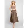 Light Gray Remi Midi Skirt (Earth)