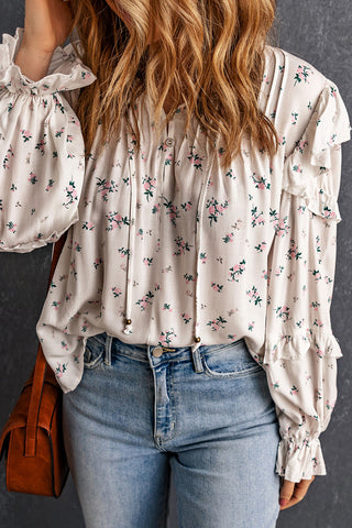 Gray Sadie Floral Top