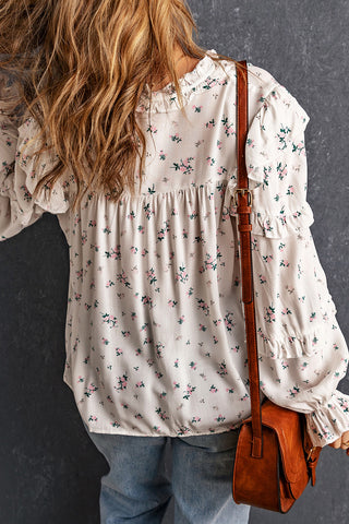 Dark Slate Gray Sadie Floral Top