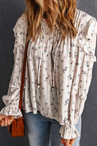 Gray Sadie Floral Top