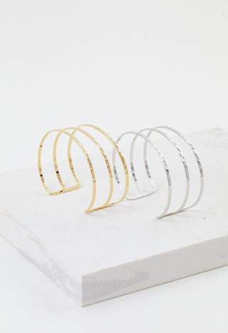 Sayla Hammered Bangle Bracelet