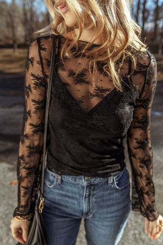 Midnight Lace Blouse