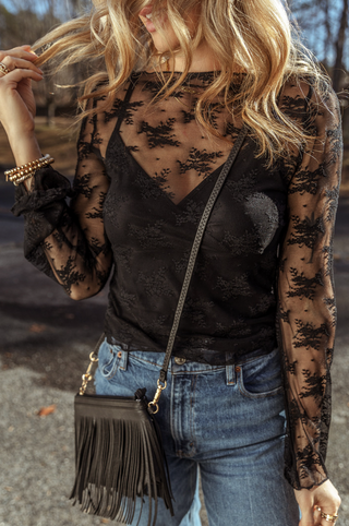 Midnight Lace Blouse