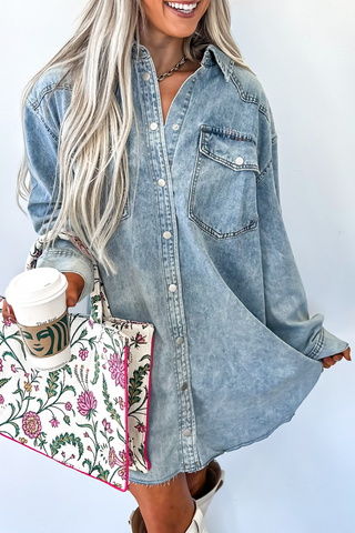 Backroad Denim Shirt Dress