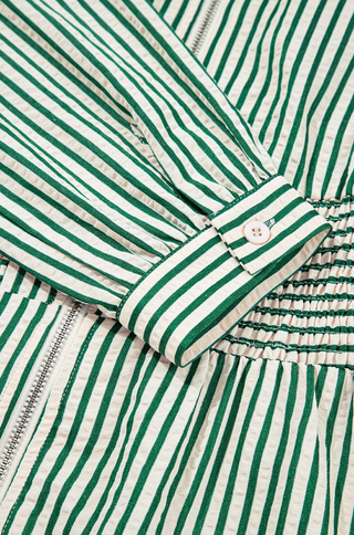 Cotton Stripe Midi Dress