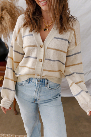 Homebody Striped Cardigan