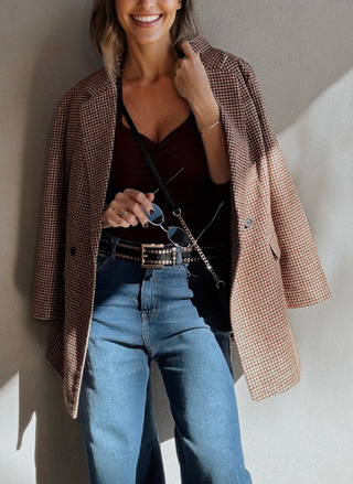 Valerie Houndstooth Blazer