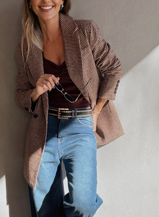 Valerie Houndstooth Blazer