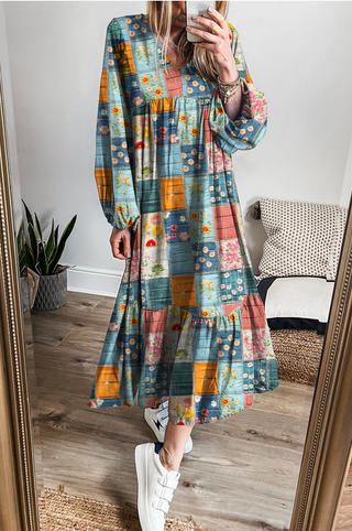 Boho Patchwork Dress