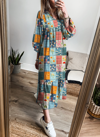 Boho Patchwork Dress
