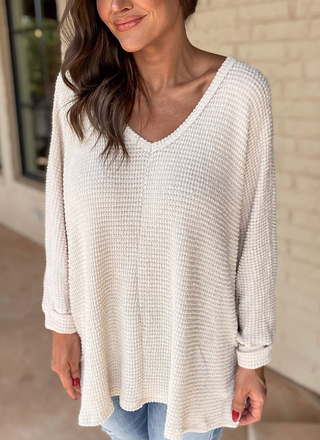 Monroe Waffle Knit Top