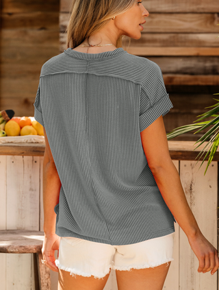 Vanya Exposed Stitch T-Shirt