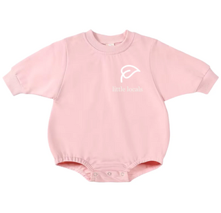 Little Locals Sweater Romper | Bubblegum Pink
