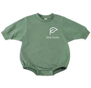 Little Locals Sweater Romper | Pine Green