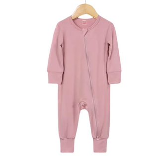 Long Sleeve Bamboo Sleeper | Flower Pink
