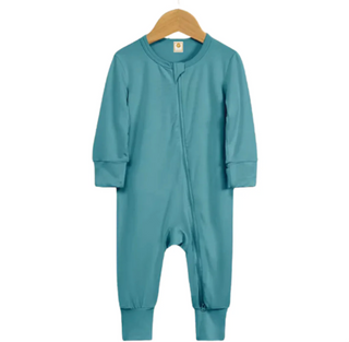 Long Sleeve Bamboo Sleeper | Teal Blue