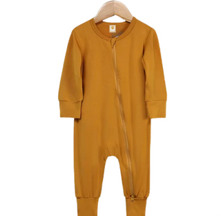 Long Sleeve Bamboo Sleeper | Sun Orange