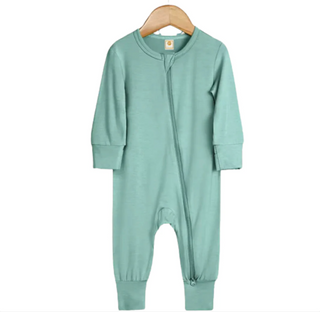 Long Sleeve Bamboo Sleeper | Puddle Blue