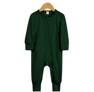 Long Sleeve Bamboo Sleeper | Forest Green