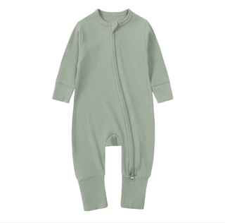 Long Sleeve Ribbed Bamboo Sleeper | Fresh Meadow
