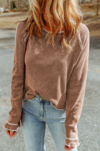 Maisie Top in Blush Grey