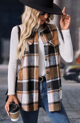 Penny Plaid Vest