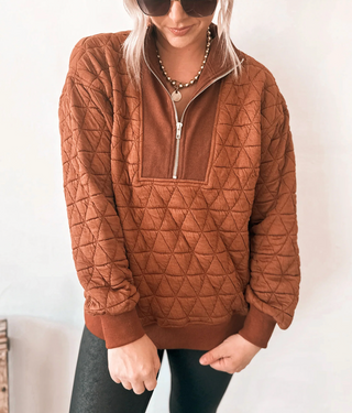 Petra Quilted Pullover