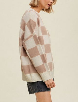 Emmaline Checkered Sweater