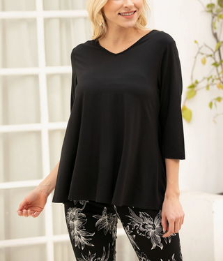 Reversible Bamboo Top | Black