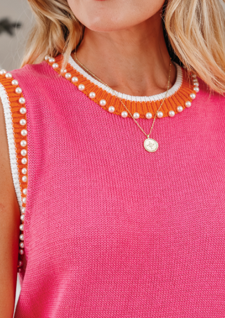 Romance Pearl Sweater Tank