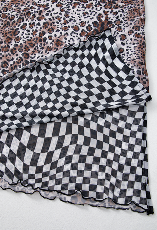 Double-Sided Dress | Leopard + Checkered