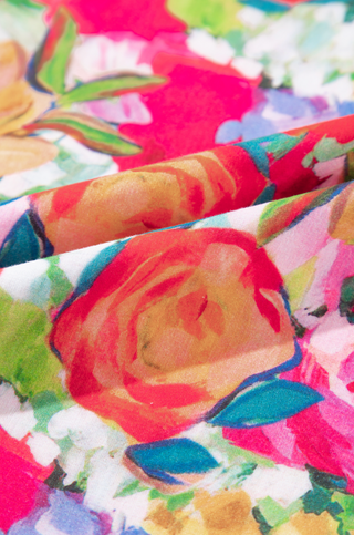 Wild Roses Cotton Blouse