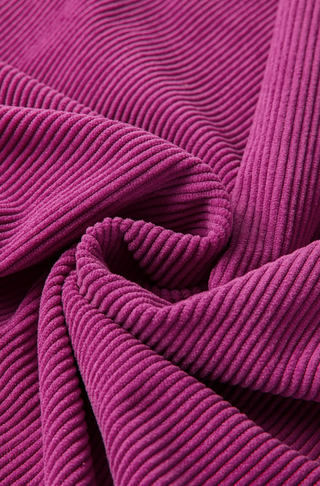 The Corduroy Sweatshirt | Fuchsia