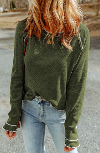 Maisie Top in Green - Size S