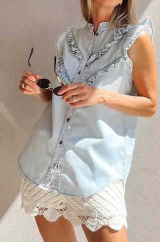 Mariska Mineral Button-Up Shirt